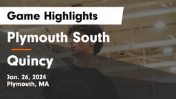 Plymouth South  vs Quincy  Game Highlights - Jan. 26, 2024