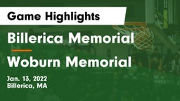 Billerica Memorial  vs Woburn Memorial  Game Highlights - Jan. 13, 2022