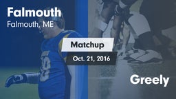 Matchup: Falmouth vs. Greely  2016