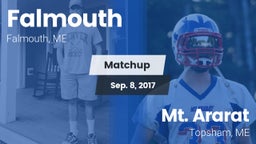 Matchup: Falmouth vs. Mt. Ararat  2016