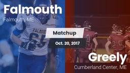 Matchup: Falmouth  vs. Greely  2016