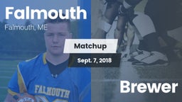 Matchup: Falmouth  vs. Brewer 2018