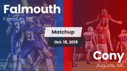Matchup: Falmouth  vs. Cony  2019