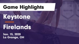 Keystone  vs Firelands  Game Highlights - Jan. 15, 2020