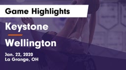 Keystone  vs Wellington  Game Highlights - Jan. 22, 2020