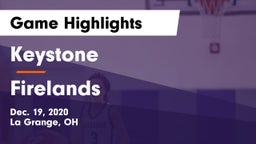 Keystone  vs Firelands  Game Highlights - Dec. 19, 2020