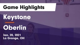 Keystone  vs Oberlin  Game Highlights - Jan. 20, 2021