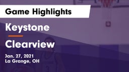 Keystone  vs Clearview  Game Highlights - Jan. 27, 2021