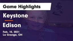 Keystone  vs Edison  Game Highlights - Feb. 10, 2021