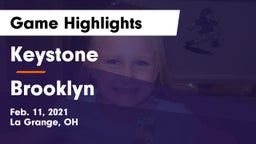 Keystone  vs Brooklyn  Game Highlights - Feb. 11, 2021