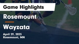 Rosemount  vs Wayzata  Game Highlights - April 29, 2023