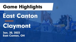 East Canton  vs Claymont  Game Highlights - Jan. 20, 2022