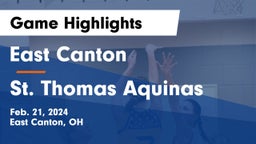 East Canton  vs St. Thomas Aquinas  Game Highlights - Feb. 21, 2024