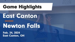 East Canton  vs Newton Falls  Game Highlights - Feb. 24, 2024