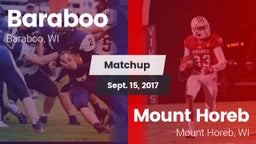 Matchup: Baraboo  vs. Mount Horeb  2017