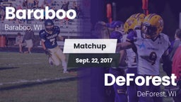 Matchup: Baraboo  vs. DeForest  2017