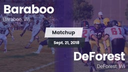 Matchup: Baraboo  vs. DeForest  2018