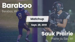 Matchup: Baraboo  vs. Sauk Prairie  2018