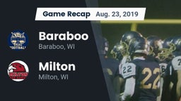 Recap: Baraboo  vs. Milton  2019