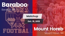 Matchup: Baraboo  vs. Mount Horeb  2019