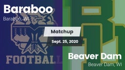 Matchup: Baraboo  vs. Beaver Dam  2020