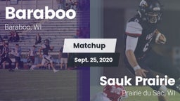 Matchup: Baraboo  vs. Sauk Prairie  2020