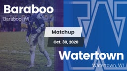 Matchup: Baraboo  vs. Watertown  2020