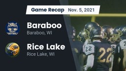 Recap: Baraboo  vs. Rice Lake  2021