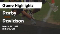Darby  vs Davidson  Game Highlights - March 31, 2022