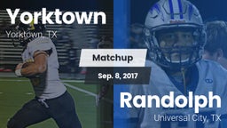Matchup: Yorktown  vs. Randolph  2017
