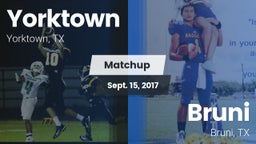 Matchup: Yorktown  vs. Bruni  2017