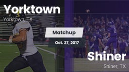 Matchup: Yorktown  vs. Shiner  2017