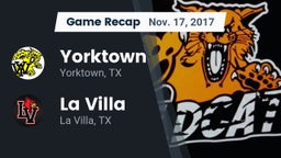 Recap: Yorktown  vs. La Villa  2017