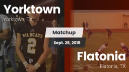 Matchup: Yorktown  vs. Flatonia  2018