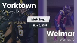 Matchup: Yorktown  vs. Weimar  2018