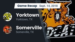 Recap: Yorktown  vs. Somerville  2018