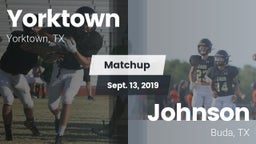 Matchup: Yorktown  vs. Johnson  2019