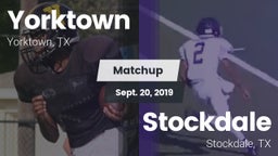 Matchup: Yorktown  vs. Stockdale  2019