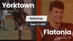 Matchup: Yorktown  vs. Flatonia  2019