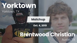 Matchup: Yorktown  vs. Brentwood Christian  2019