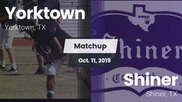 Matchup: Yorktown  vs. Shiner  2019