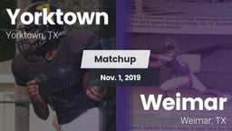 Matchup: Yorktown  vs. Weimar  2019