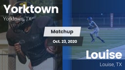 Matchup: Yorktown  vs. Louise  2020
