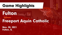 Fulton  vs Freeport Aquin Catholic Game Highlights - Nov. 30, 2021