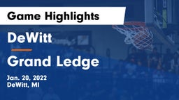 DeWitt  vs Grand Ledge  Game Highlights - Jan. 20, 2022