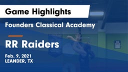 Founders Classical Academy vs RR Raiders Game Highlights - Feb. 9, 2021