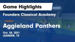 Founders Classical Academy vs Aggieland Panthers Game Highlights - Oct. 30, 2021