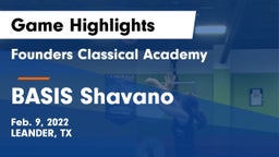 Founders Classical Academy vs BASIS Shavano Game Highlights - Feb. 9, 2022
