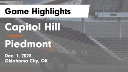 Capitol Hill  vs Piedmont  Game Highlights - Dec. 1, 2023