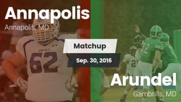Matchup: Annapolis High vs. Arundel  2016